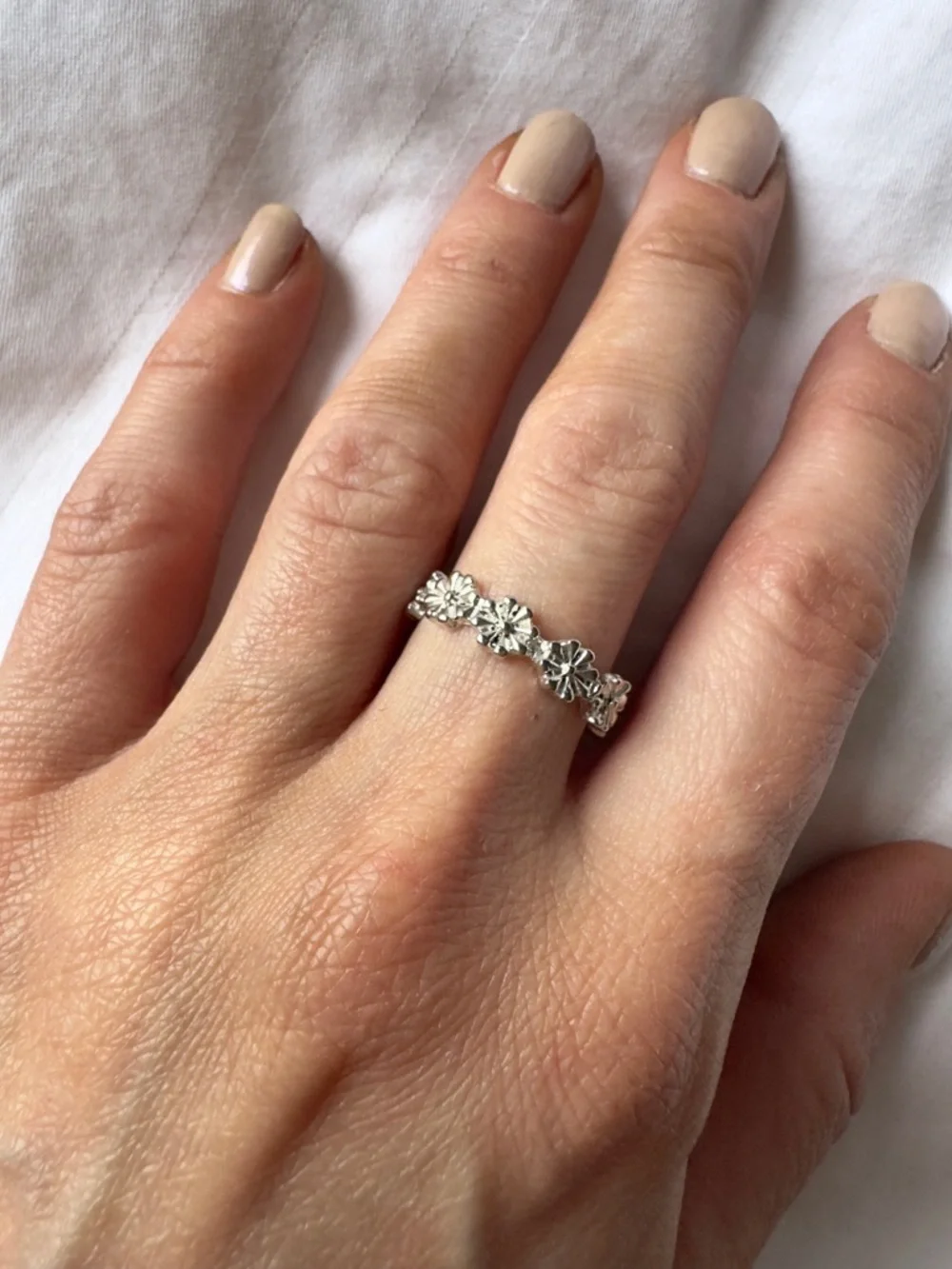 Sterling Silver Daisy Ring